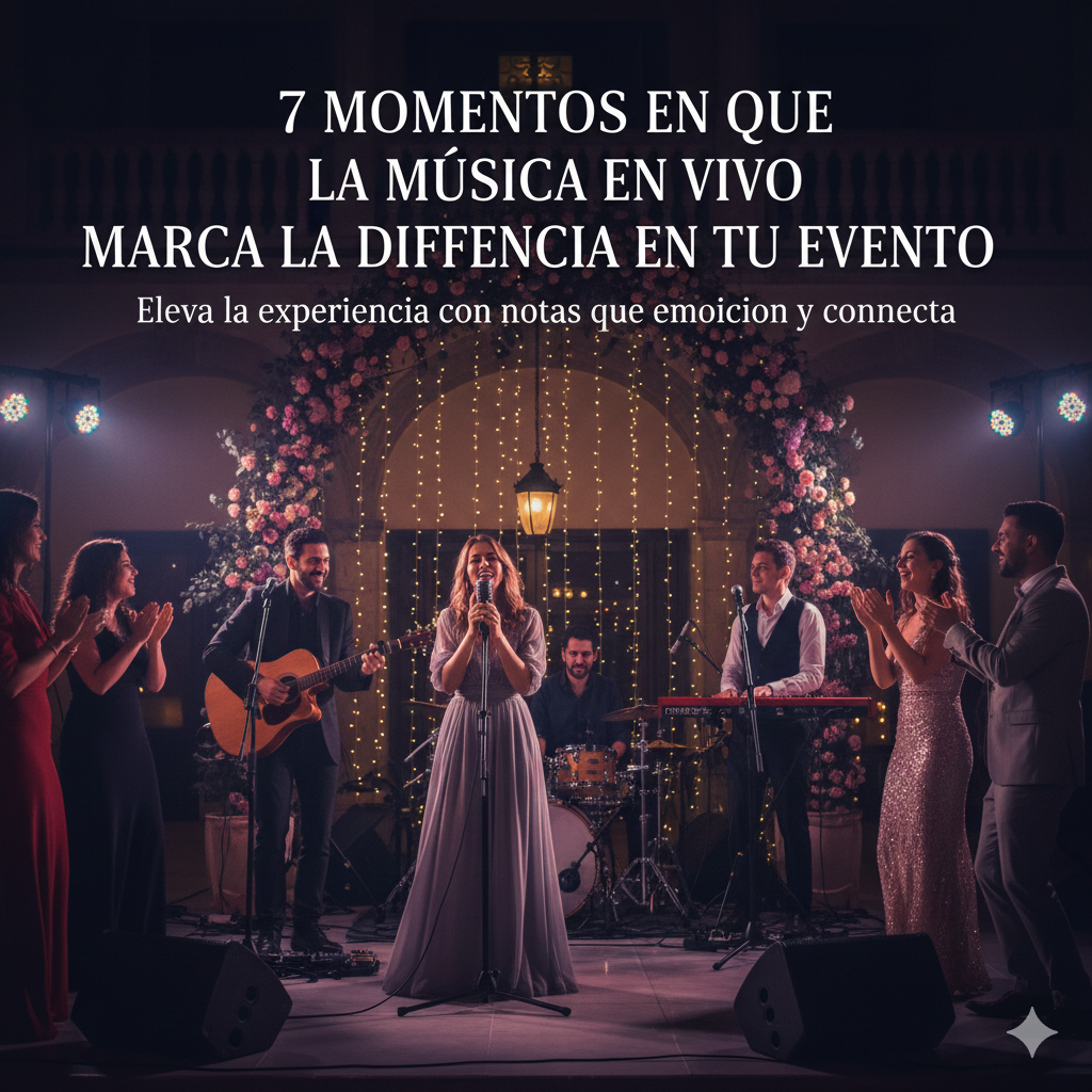 7 momentos en que la música en vivo marca la diferencia en tu evento